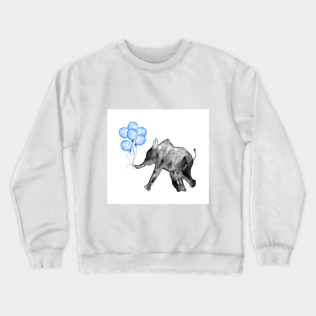 Baby Elephant 2 Crewneck Sweatshirt by Luba_Ost